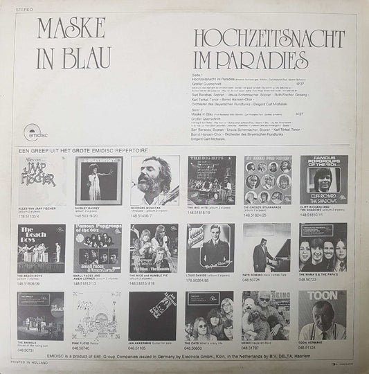 Sari Barabas, Ursula Schirrmacher, Karl Terkal ‎- Maske In Blau (LP)
