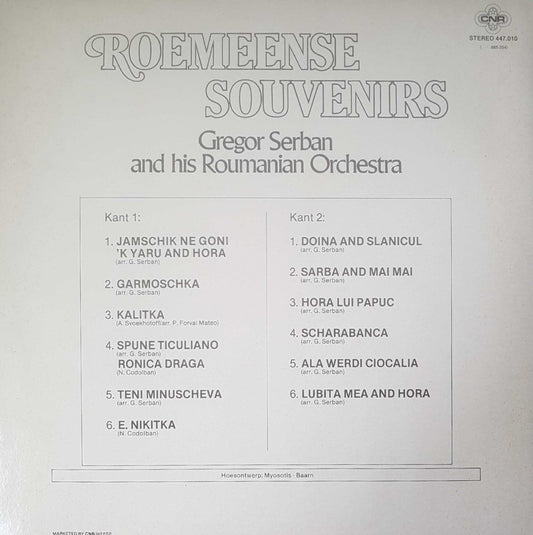 Gregor Serban - Roemeense Souvenirs (LP) Vinyl LP Media VG+ \ Sleeve G+