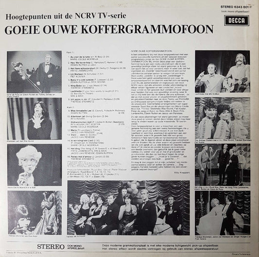 Various - Goeie Ouwe Koffergrammofoon (LP) Vinyl LP Vinyl Zeer Goed / Hoesje Goed "VINYLSINGLES.NL"