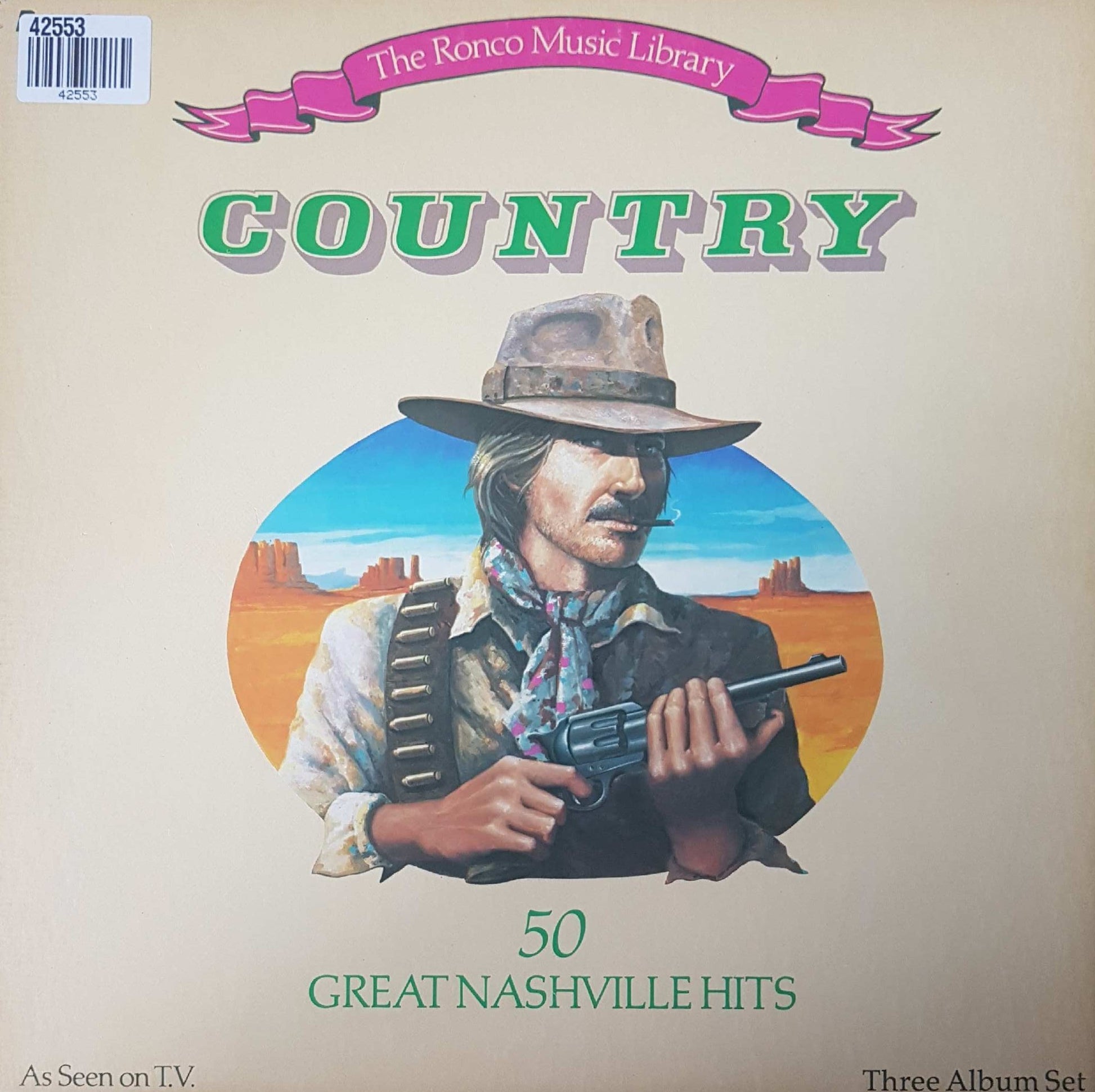 Various - 50 Great Nashville Hits (LP Box) Vinyl LP Goede Staat