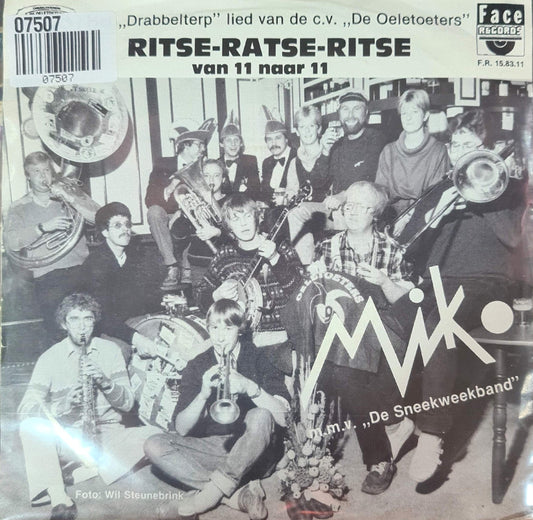 Duo Mik - Ritse Ratse Ritse Vinyl Singles Vinyl Very Good (VG) <br> Hoes Good Plus (G+)