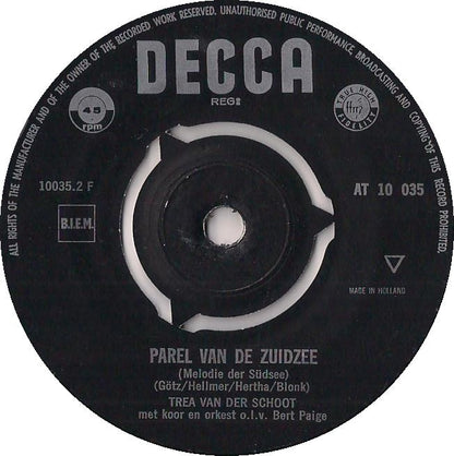 Trea van der Schoot - Parel Van De Zuidzee Vinyl Singles VINYLSINGLES.NL