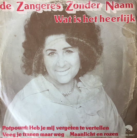 Zangeres Zonder Naam - Wat Is Het Heerlijk 05811 23752 31107 31108 Vinyl Singles VINYLSINGLES.NL