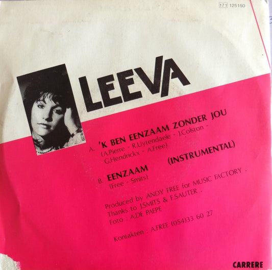 Leeva - 'k Ben Eenzaam Zonder Jou