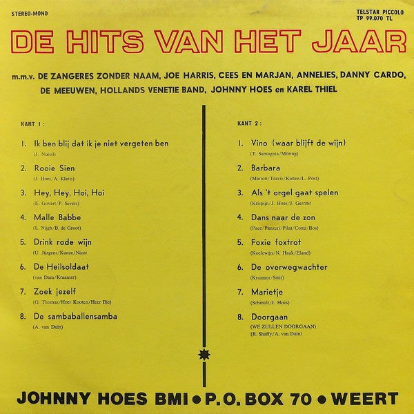 Various - De Hits Van Het Jaar (LP) Vinyl LP VINYLSINGLES.NL