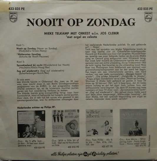 Mieke Telkamp - Nooit op zondag