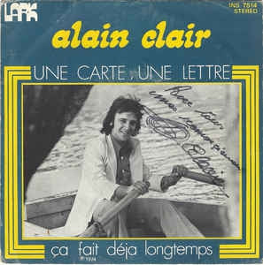 Alain Clair - Une Carte Une Lettre Vinyl Singles VINYLSINGLES.NL
