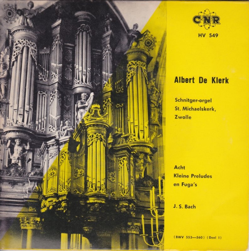 Albert de Klerk - Acht Kleine Preludes en Fuga's - Deel 1 (EP) 05246 Vinyl Singles EP VINYLSINGLES.NL