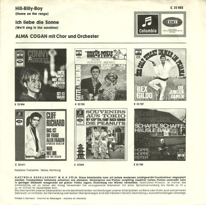 Alma Cogan - Hill-Billy-Boy Vinyl Singles VINYLSINGLES.NL