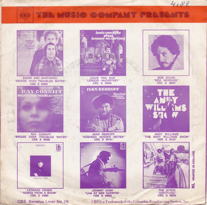 Andy Williams - Love Story Vinyl Singles Vinyl Very Good (VG) <br> Hoes Good Plus (G+)