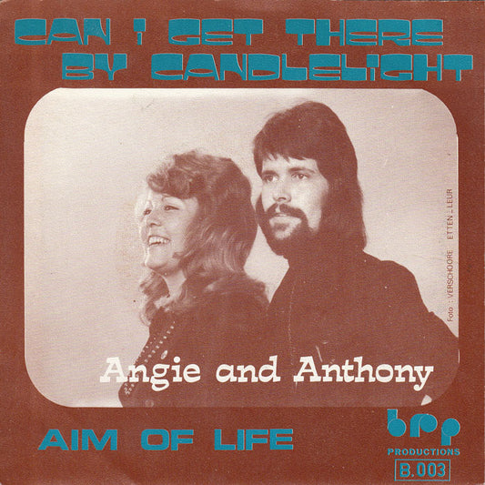 Angie & Anthony - Can I Get There By Candlelight Vinyl Singles Vinyl Very Good (VG) <br> Hoes Good Plus (G+)
