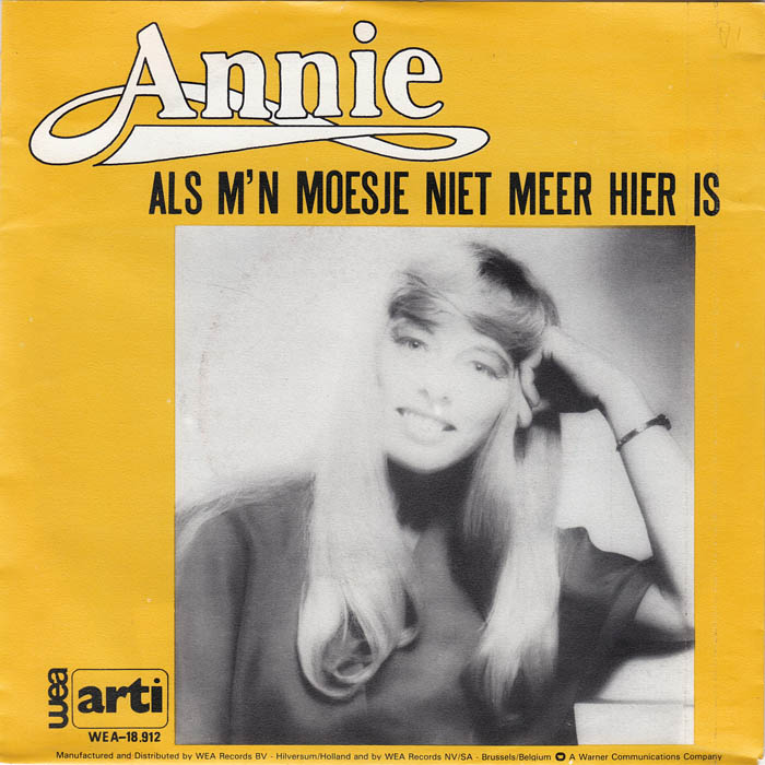 Annie - Als M'n Moesje Niet Meer Hier Is 15344 Vinyl Singles Goede Staat