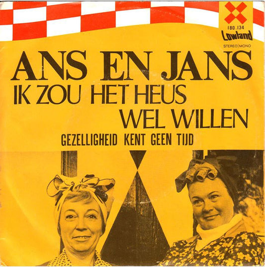 Ans En Jans (De Zingende Werksters) - Ik Zou Het Heus Wel Willen 11249 Vinyl Singles VINYLSINGLES.NL
