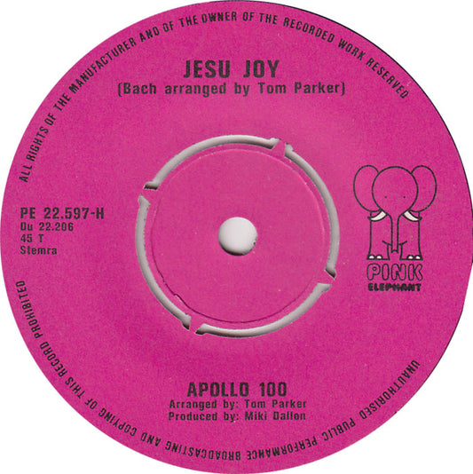 Apollo - Jesu Joy Vinyl Singles Vinyl Zeer Goed / Hoesje Goed "VINYLSINGLES.NL"