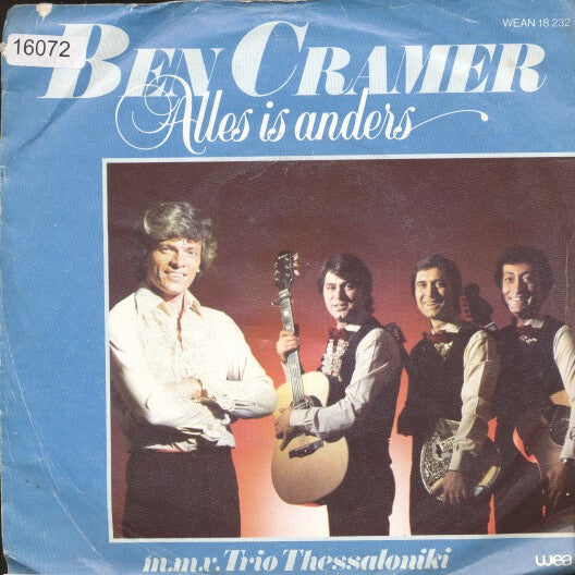 Ben Cramer m.m.v. Trio Thessaloniki - Alles Is Anders 25631 Vinyl Singles VINYLSINGLES.NL