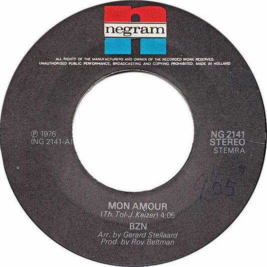 BZN - Mon Amour 10569 Vinyl Singles Hoes: Generic