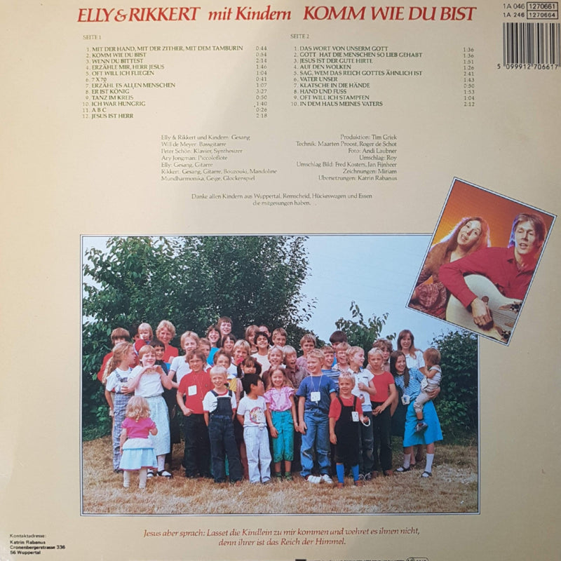 Elly & Rikkert Mit Kindern Komm Wie Du Bist (LP) 40368 Vinyl LP Goede Staat