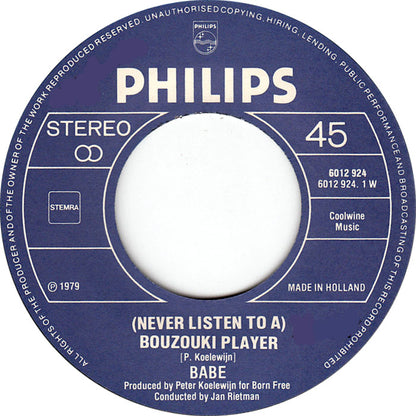 Babe - (Never Listen To A) Bouzouki Player Vinyl Singles VINYLSINGLES.NL