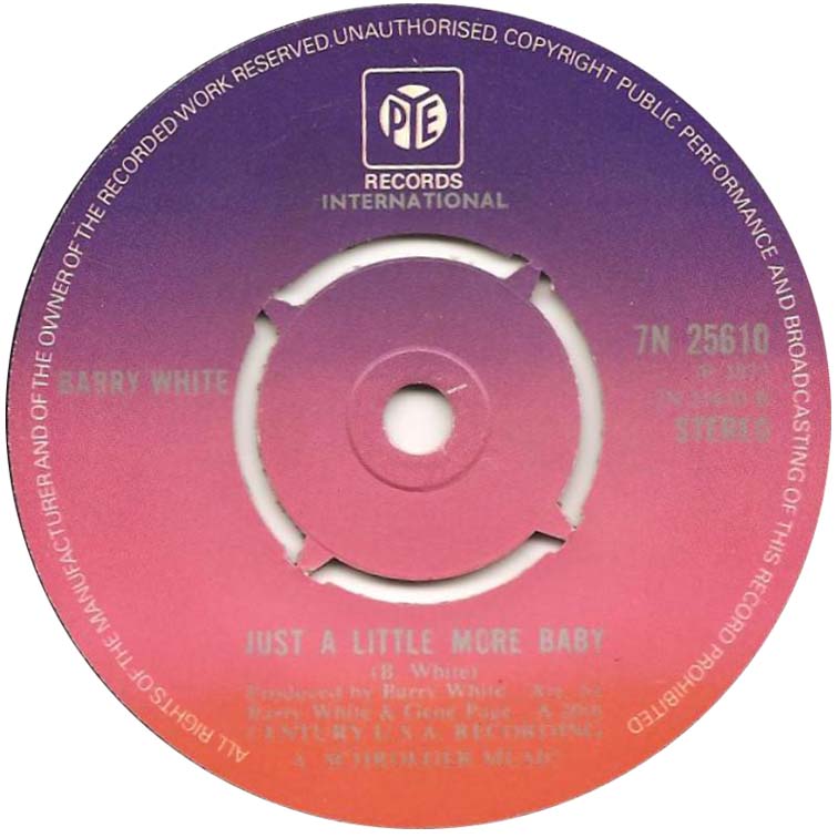 Barry White - I'm Gonna Love You Just A Little More Baby 31579 Vinyl Singles Goede Staat