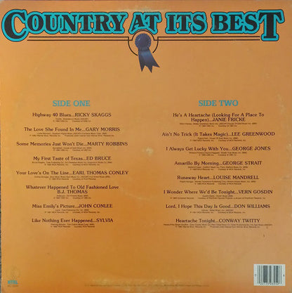 Various - Country At Its Best (LP) 40508 Vinyl LP VINYLSINGLES.NL