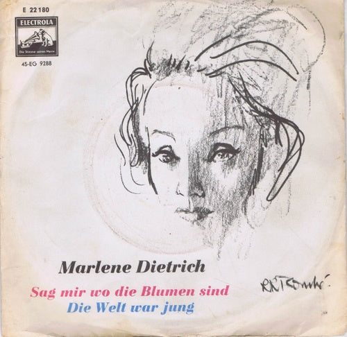 Marlene Dietrich - Sag Mir Wo Die Blumen Sind 04571 17229 Vinyl Singles Goede Staat