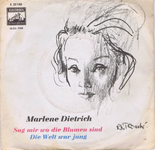 Marlene Dietrich - Sag Mir Wo Die Blumen Sind Vinyl Singles