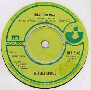La Belle Epoque - Miss Broadway 12211 Vinyl Singles VINYLSINGLES.NL
