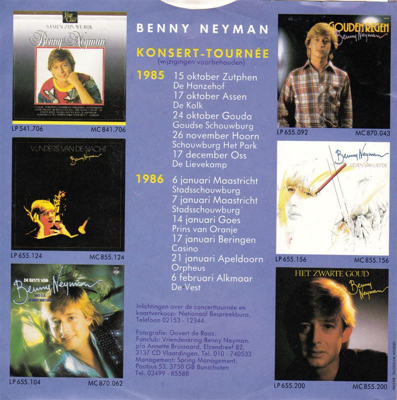 Benny Neyman - Zolang Je Bij Me Bent 33630 24057 03065 06291 28515 28685 32610 Vinyl Singles VINYLSINGLES.NL