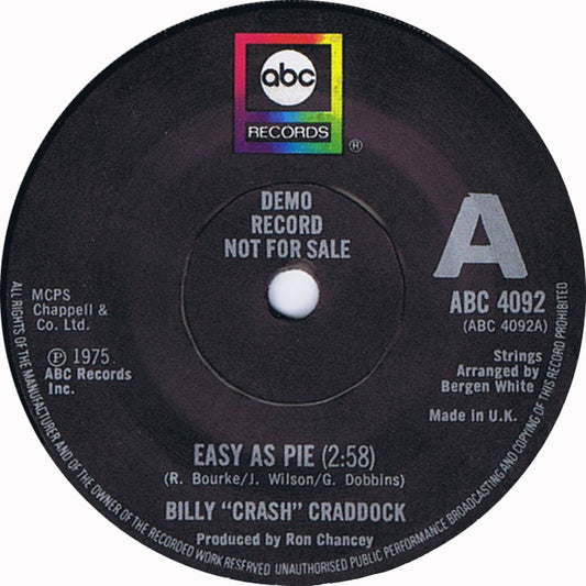 Jim Croce ‎- Easy As Pie Vinyl Singles Vinyl Very Good (VG) <br> Hoes Good Plus (G+)