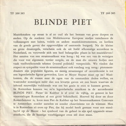 Blinde Piet - Si Vous L'Aviez Compris 25711 Vinyl Singles VINYLSINGLES.NL