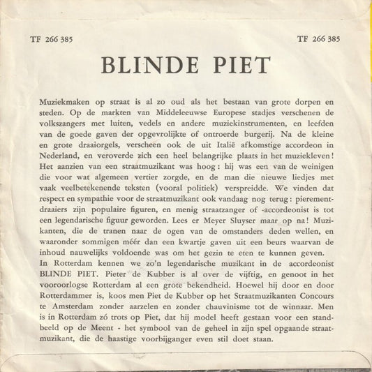 Blinde Piet - Si Vous L'Aviez Compris