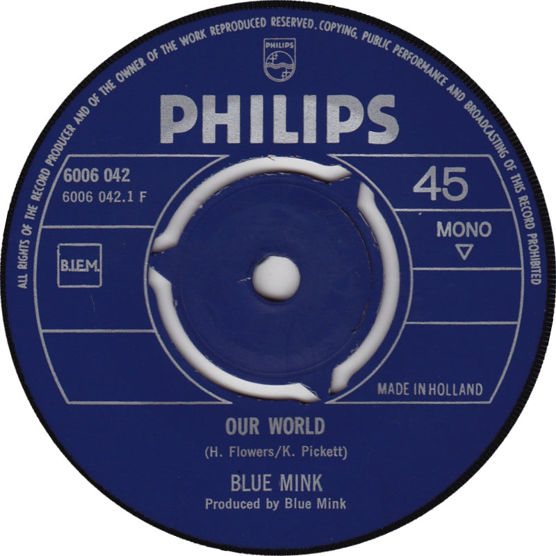 Blue Mink - Our World 26546 30185 Vinyl Singles Goede Staat