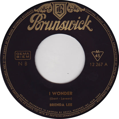 Brenda Lee - I Wonder 16259 Vinyl Singles Goede Staat