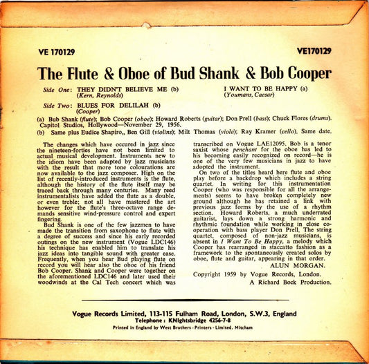 Bud Shank en Bob Cooper - Flute 'n Oboe