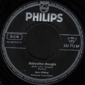 Buzz Clifford - Babysitter-Boogie Vinyl Singles Vinyl Very Good (VG) <br> Hoes Good Plus (G+)