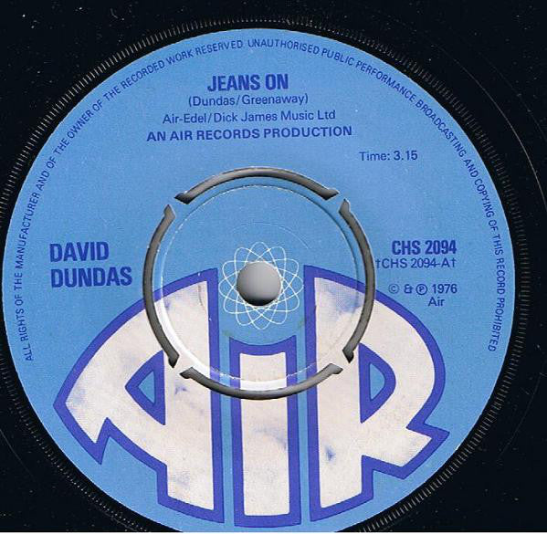 David Dundas - Jeans On Vinyl Singles VINYLSINGLES.NL