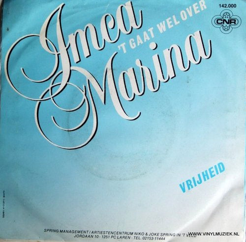 Imca Marina - 't Gaat Wel Over 04770 Vinyl Singles Goede Staat