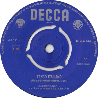 Caterina Valente - Tango Italiano 11034 Vinyl Singles Goede Staat