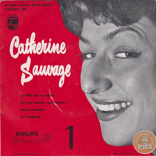 Catherine Sauvage - La Fille De Londres (EP) 23276 Vinyl Singles EP Goede Staat