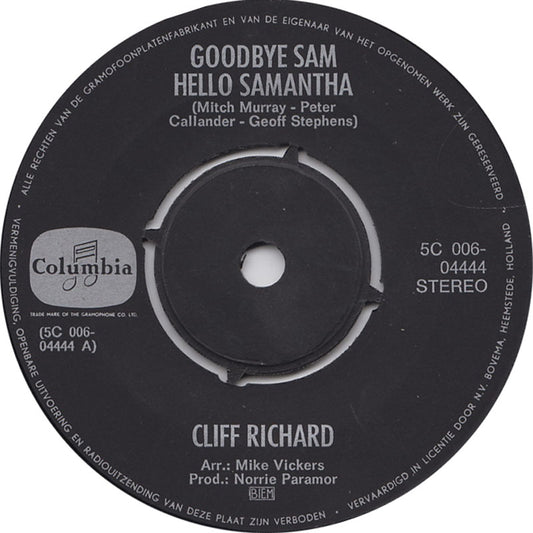 Cliff Richard - Goodbye Sam, Hello Samantha