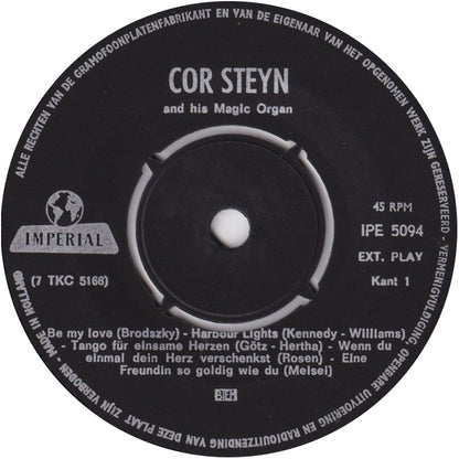Cor Steyn - Cor Steyn And His Magic Organ 1 (EP) 13628 10056 Vinyl Singles EP VINYLSINGLES.NL