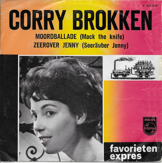 Corry Brokken - Moordballade Vinyl Singles Vinyl Very Good (VG) <br> Hoes Good Plus (G+)