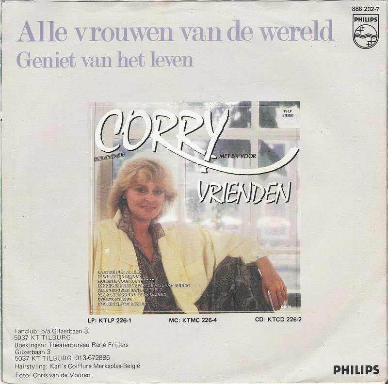 Corry - Alle Vrouwen Van De Wereld 26045 Vinyl Singles Vinyl Very Good (VG) <br> Hoes Good Plus (G+)