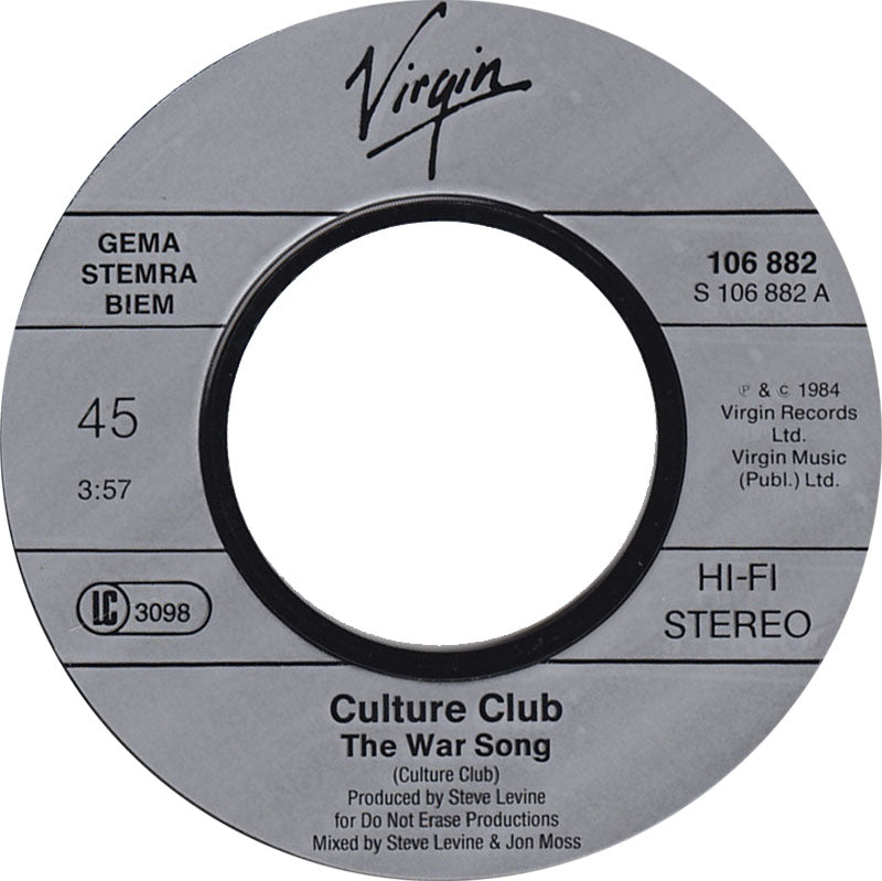 Culture Club - The War Song 30304 Vinyl Singles VINYLSINGLES.NL