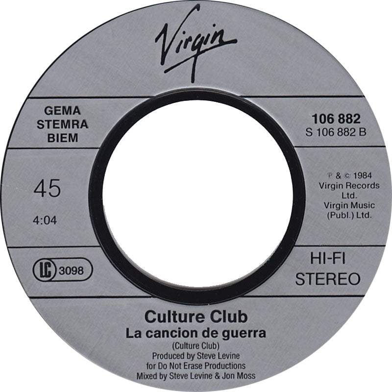 Culture Club - The War Song 30304 Vinyl Singles VINYLSINGLES.NL