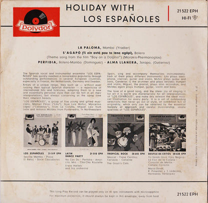 Los Españoles - Holiday With Los Españoles (EP) 23402 Vinyl Singles EP Goede Staat