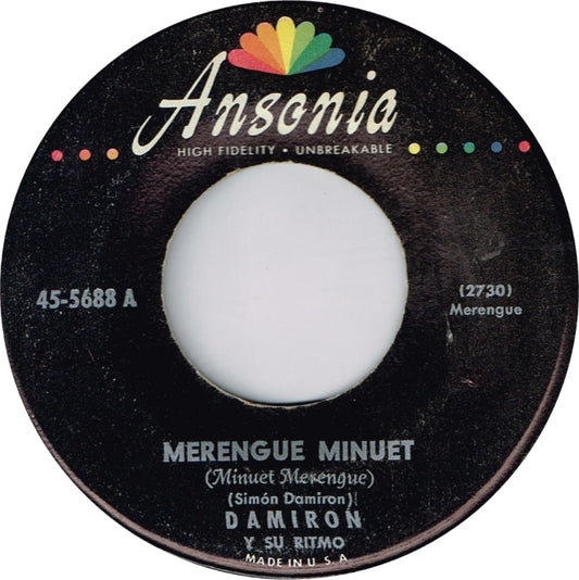 Damiron Y Su Ritmo - Merengue Minuet 19870 Vinyl Singles Goede Staat