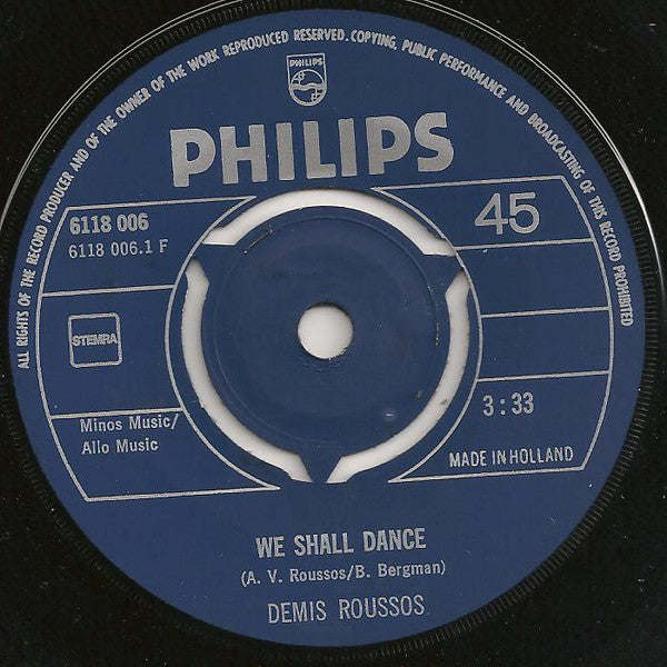 Demis Roussos - We Shall Dance 27218 Vinyl Singles VINYLSINGLES.NL