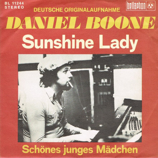 Daniel Boone - Sunshine Lady Vinyl Singles Vinyl Very Good (VG) <br> Hoes Good Plus (G+)