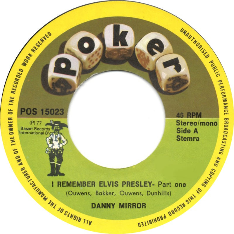 Danny Mirror - I Remember Elvis Presley Vinyl Singles VINYLSINGLES.NL